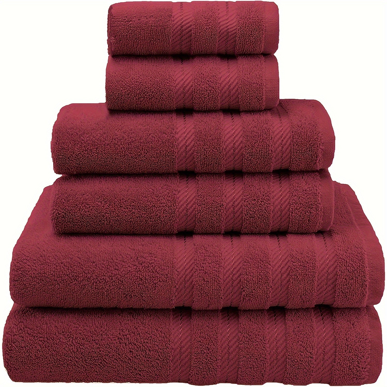 6pcs Purple Towel Set