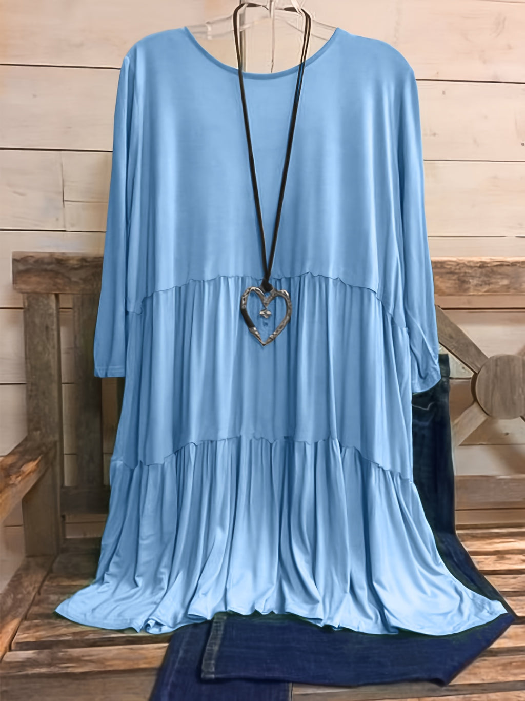 Plus Size Women's Chic Smock Dress