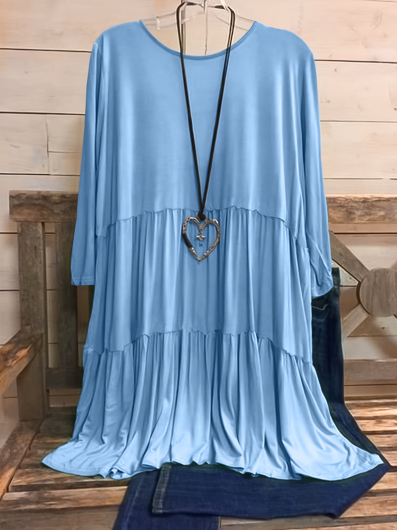 Plus Size Women's Chic Smock Dress