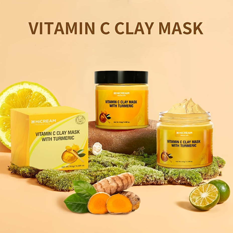 Turmeric Vitamin C Clay Facial Mask 1pcs