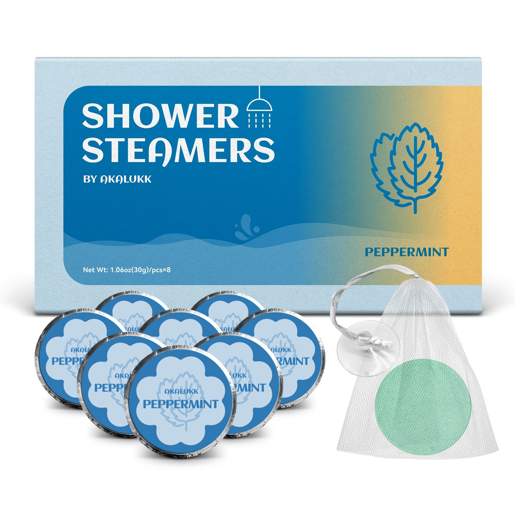 8 Packs Peppermint Aromatherapy Shower Steamers