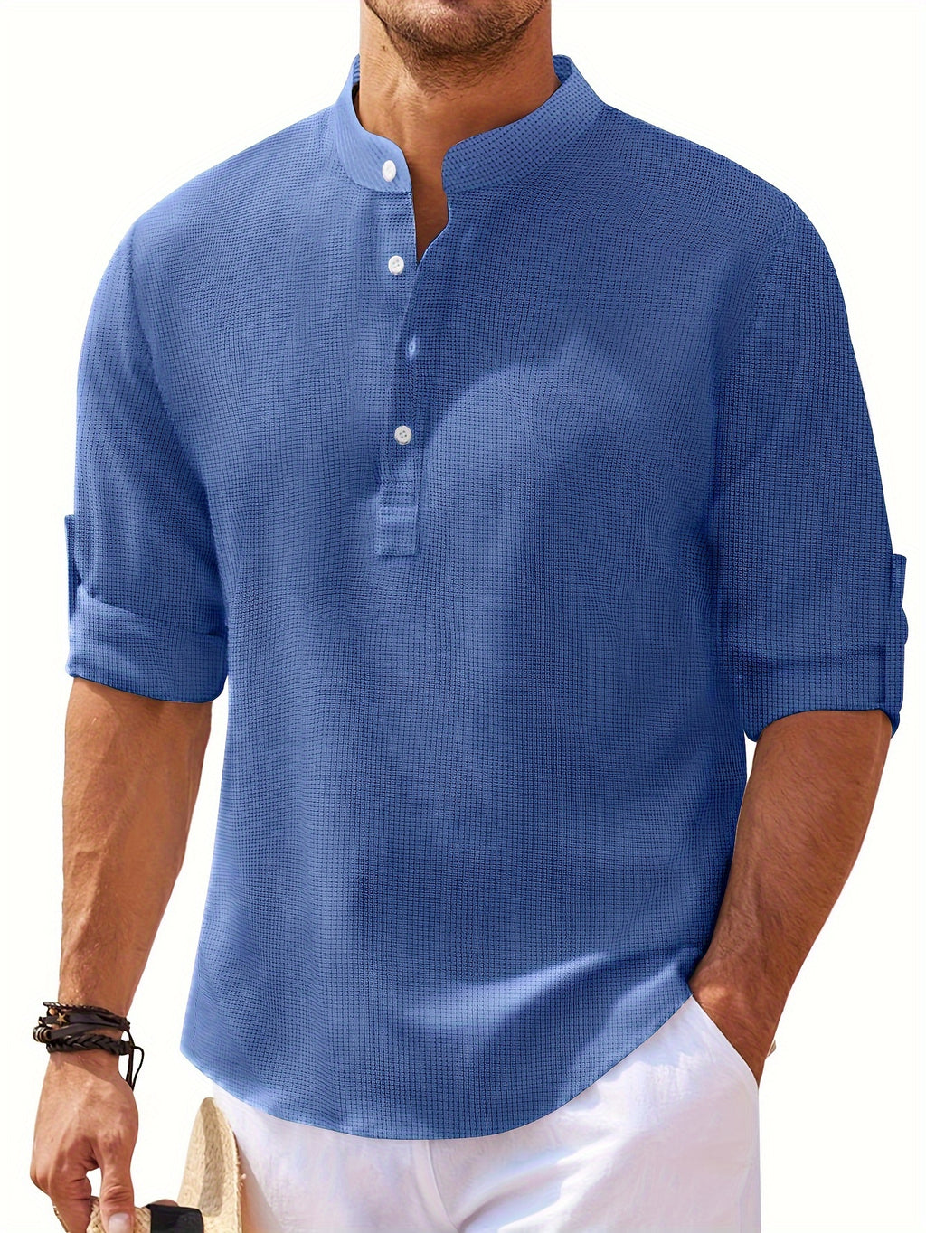 Vintage Plaid Men's Shirt for Spring/Fall: Durable, Casual Elegance with Comfort Fit