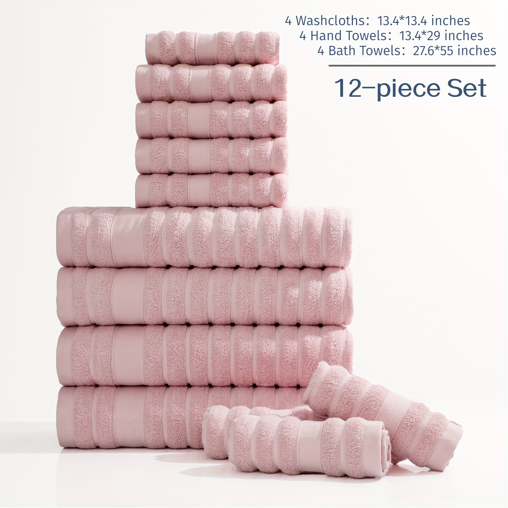 12pcs Towels Set