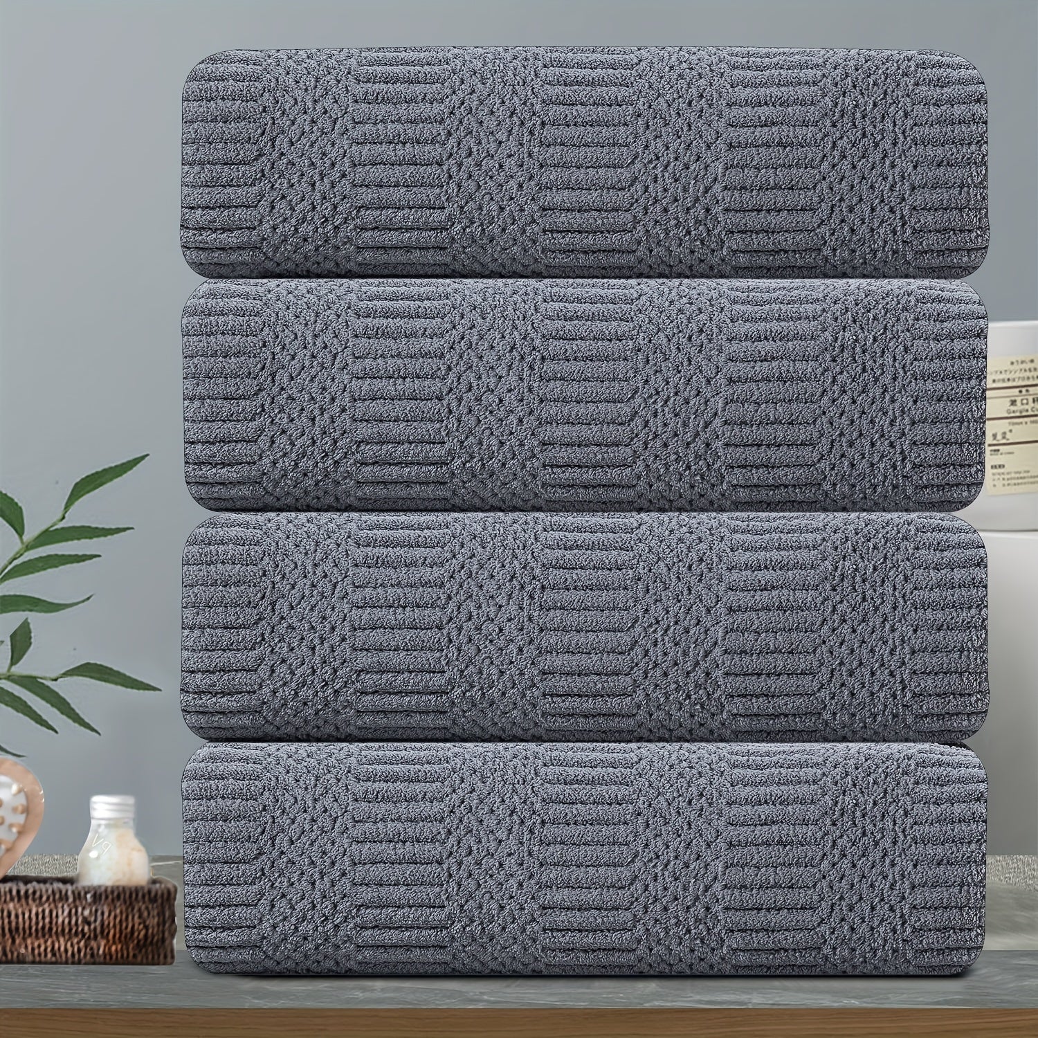 Oversized Bath Towels Set Microfiber
