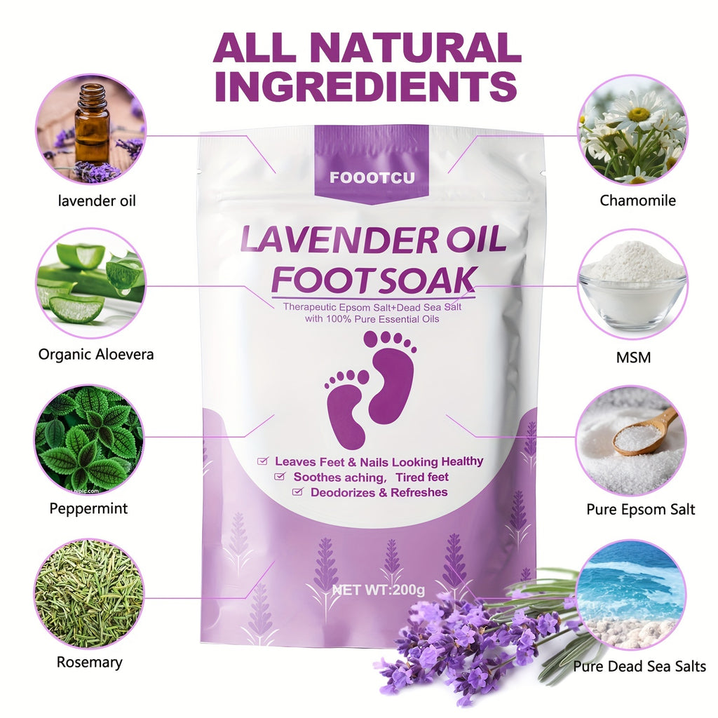 Luxurious Foot Soak Salts - Salts & Soaks for Exfoliating, Relaxation, and Softening