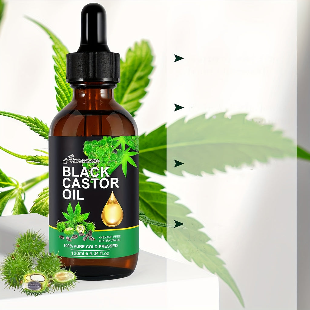 100% Pure Cold Pressed Jamaican Black Castor Oil
