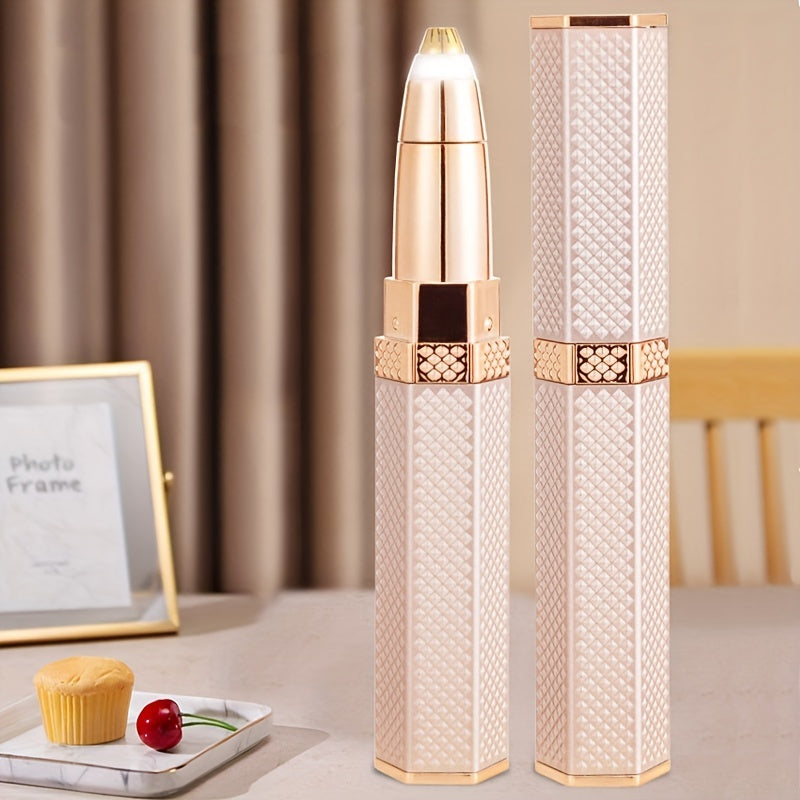 Rechargeable Women's Hair Trimmer with 4 Heads for Face, Eyebrows, Nose, and Body