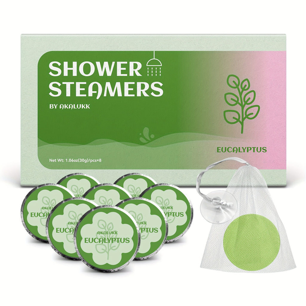 8 Packs Peppermint Aromatherapy Shower Steamers