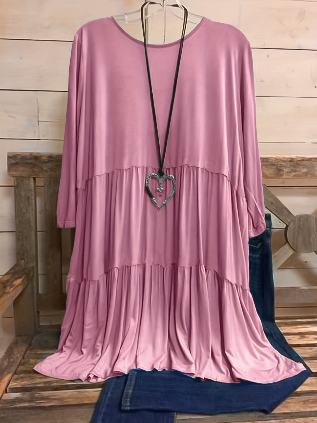 Plus Size Women's Chic Smock Dress