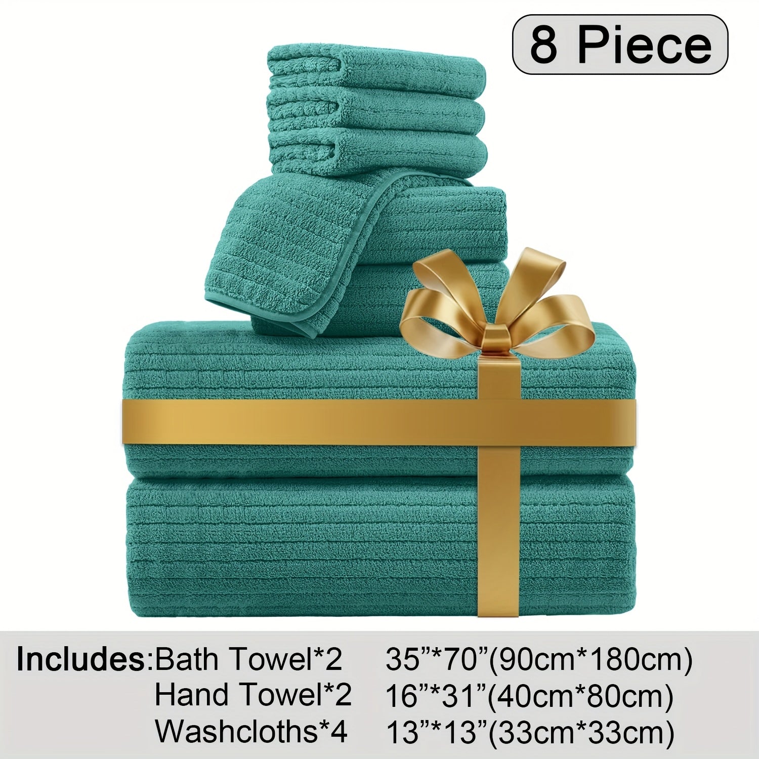 Oversized Bath Towels Set Microfiber