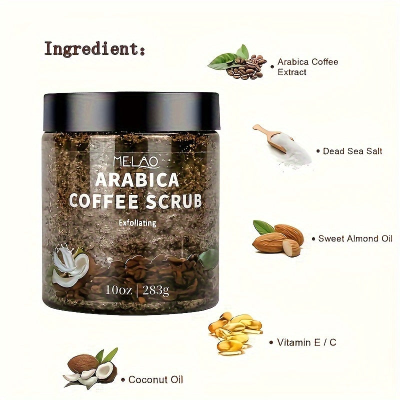 MELAO Arabica Coffee Scrub for All Skin Types