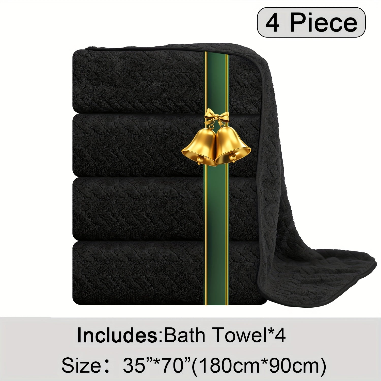 Oversized Bath Towels Set Microfiber