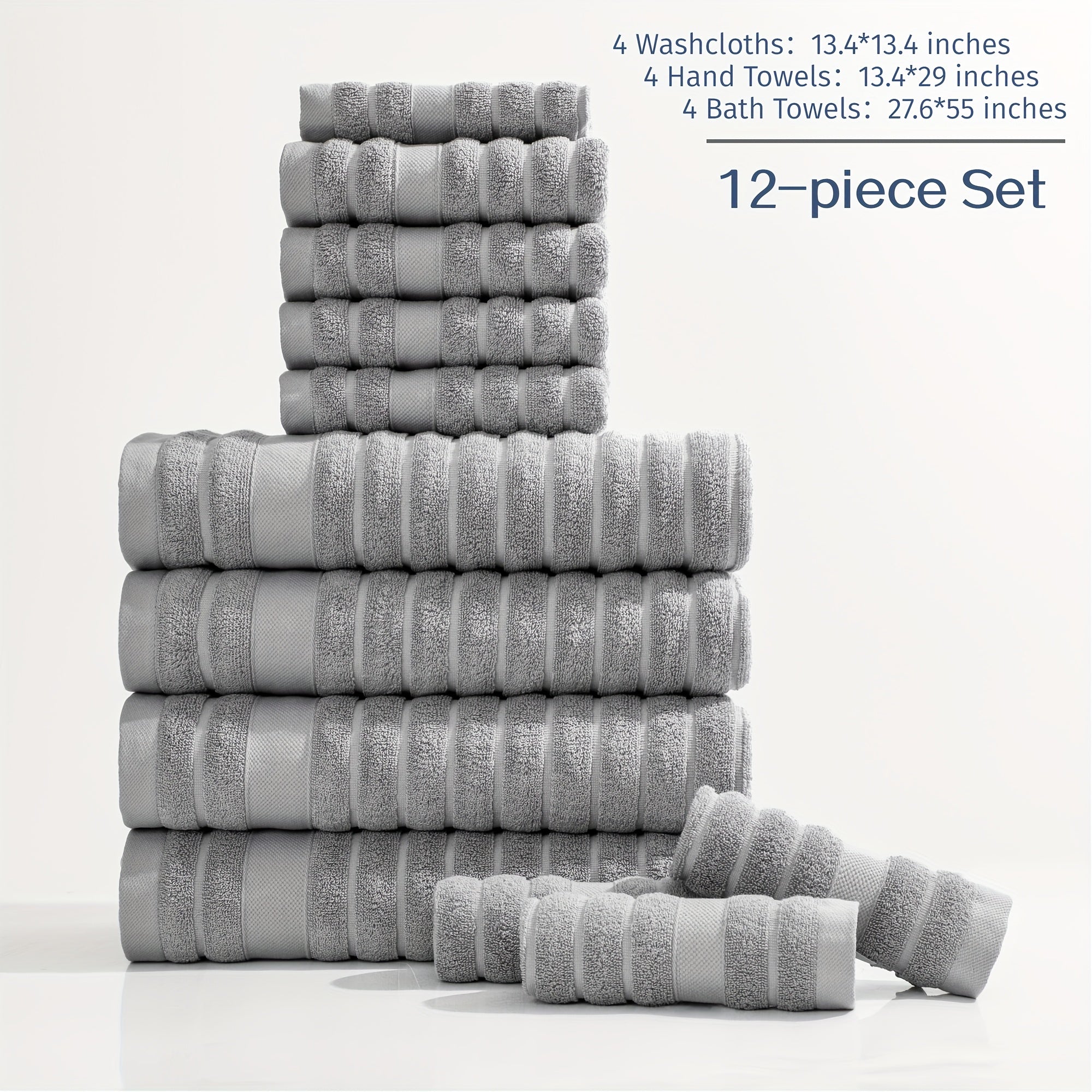 12pcs Towels Set
