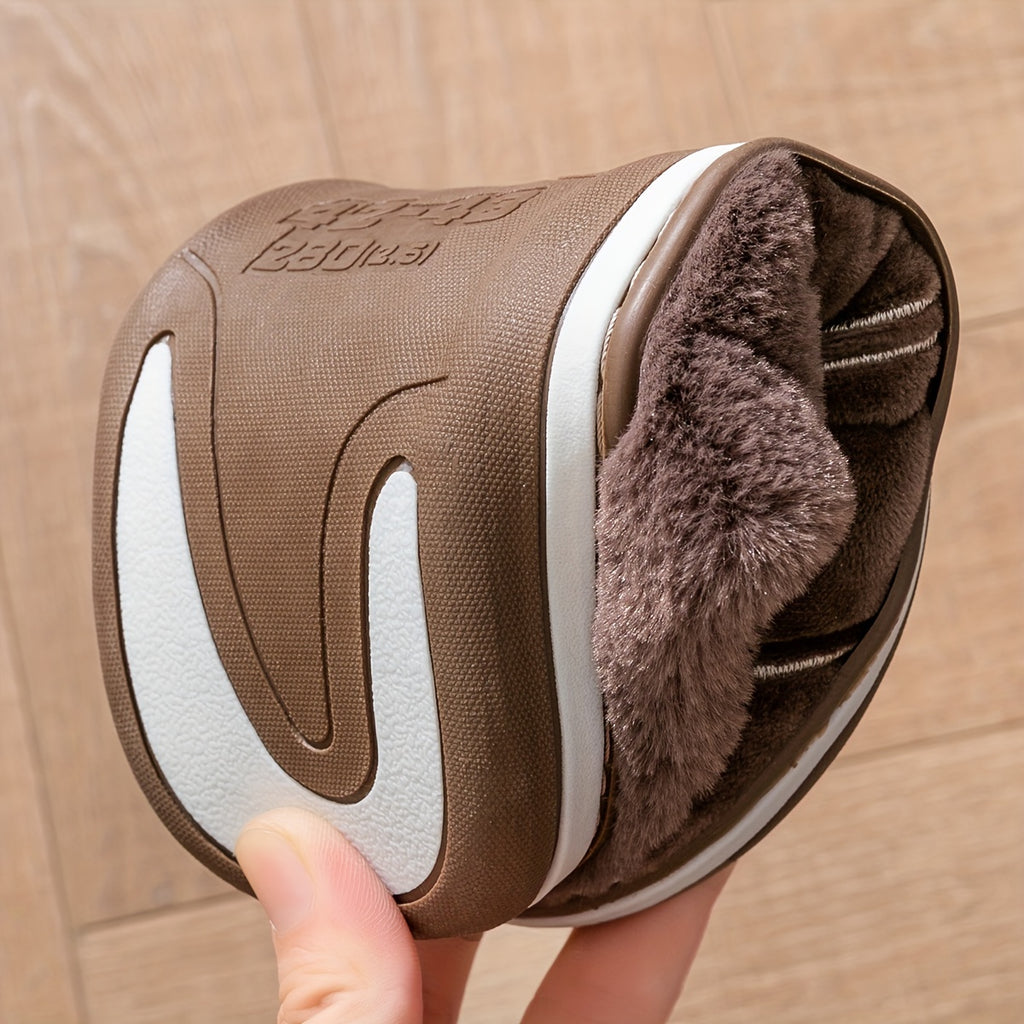 Luxurious Mens Plush Slippers