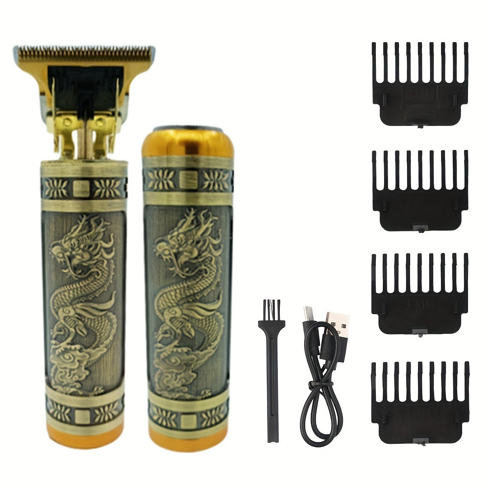 Professional Electric Shaver T-Blade Hair Clipper USB Rechargeable