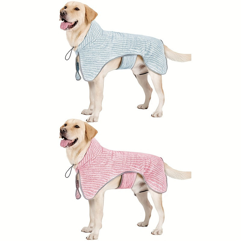 Dog Bathrobe Towel Dog Drying Coat
