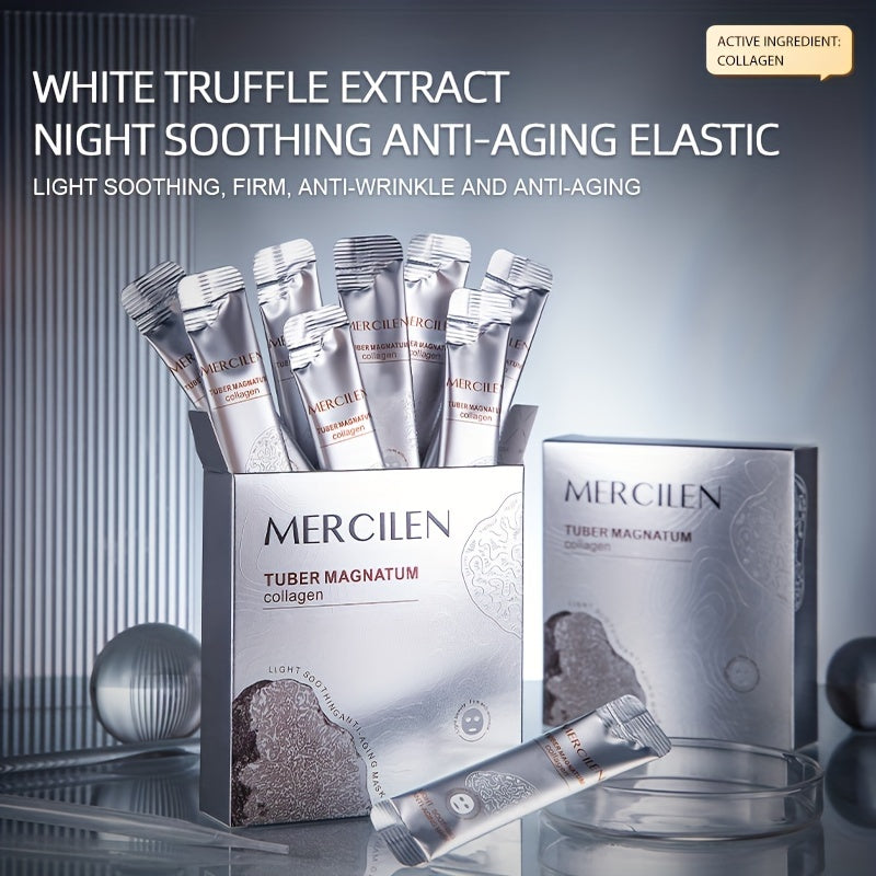 MERCILEN White Truffle Extract Soothing Anti-Aging Facial Mask with Collagen 4g x 20 Sachets