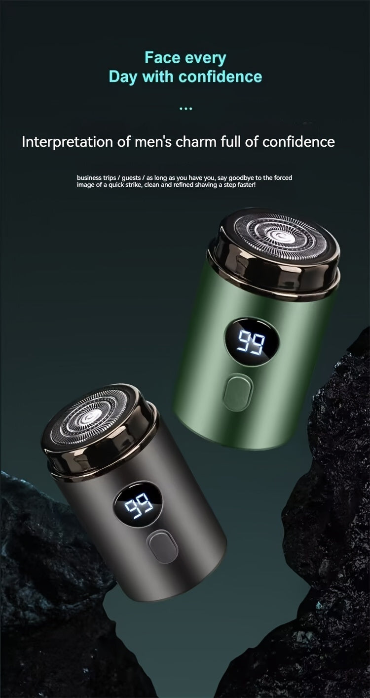 Ultimate Silent Beard Shaver - Rotary Shaver with Digital Display