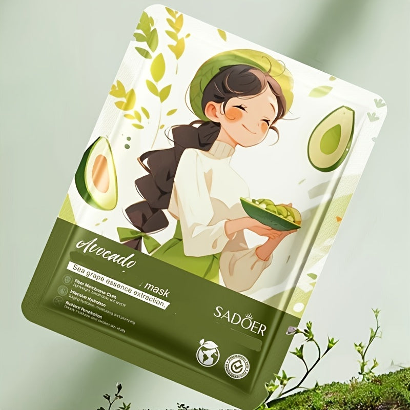 5 Pieces/10 Pieces Plant-Based Squalane Facial Mask Set Alcohol free