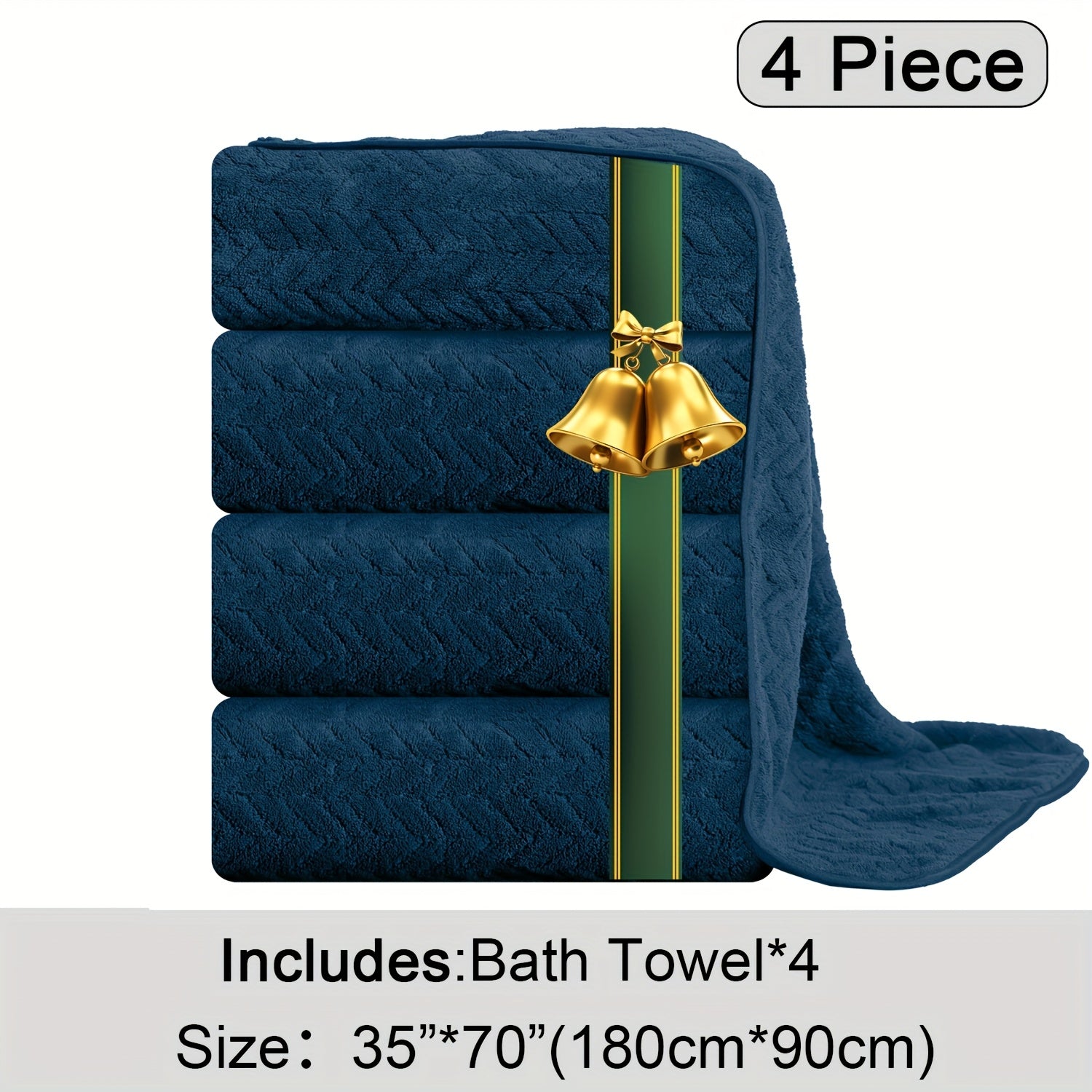 Oversized Bath Towels Set Microfiber