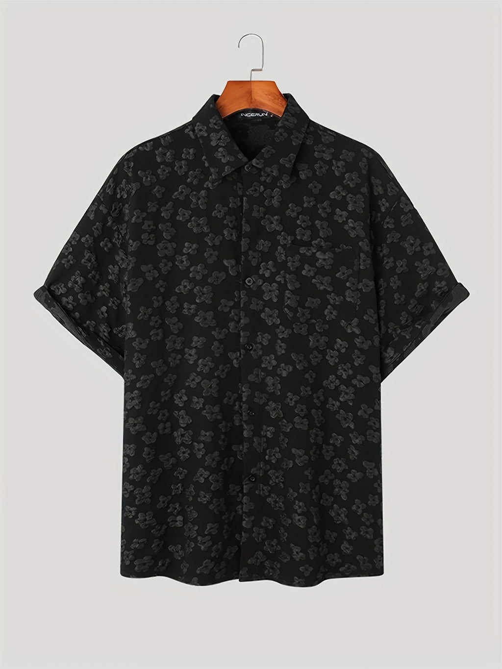 Men's Bohemian Floral Print Casual Shirt - Loose Fit