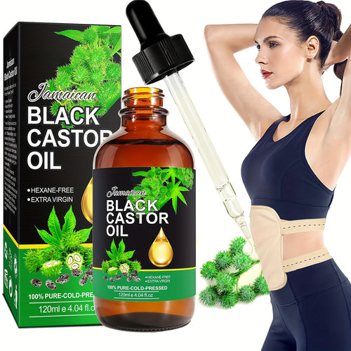 100% Pure Cold Pressed Jamaican Black Castor Oil