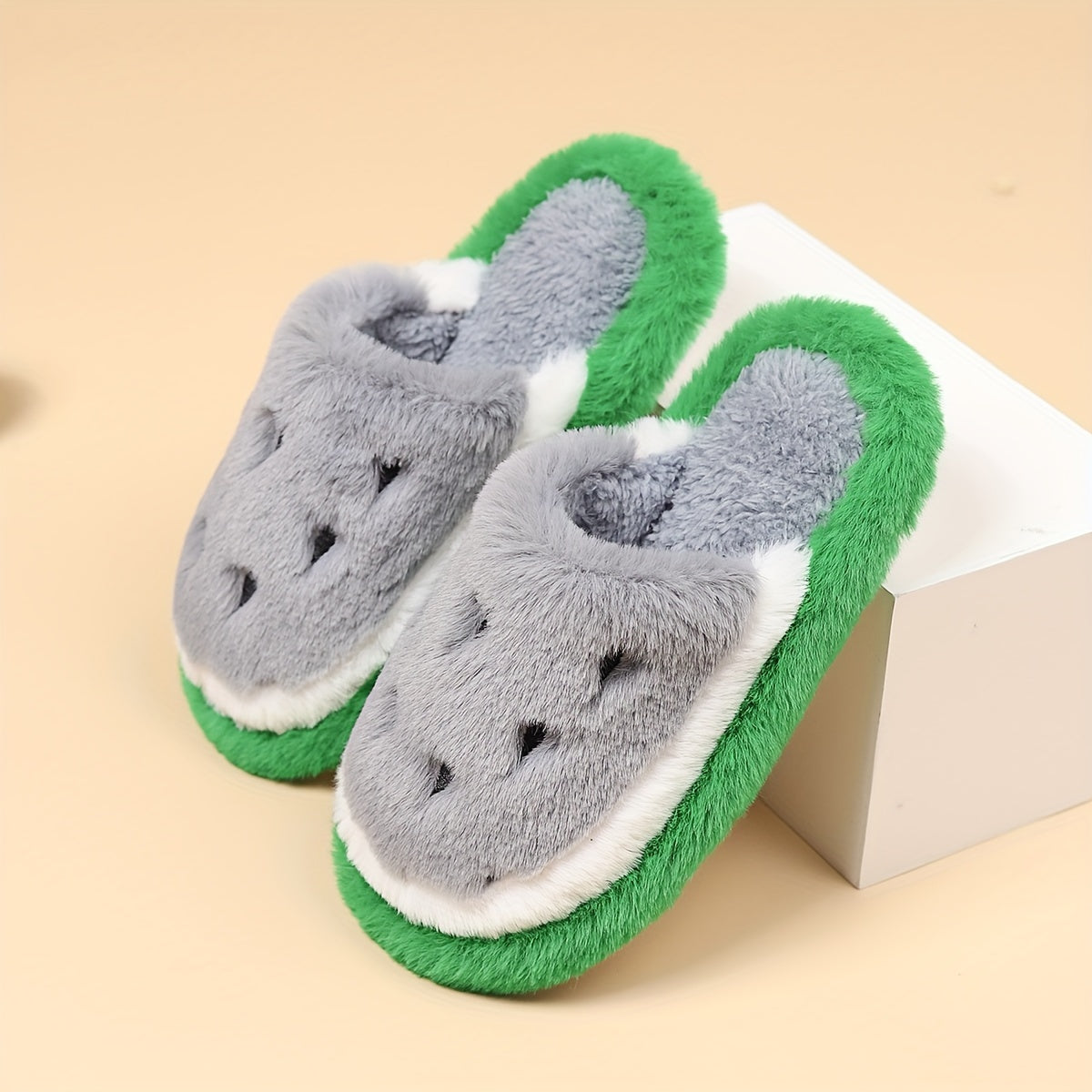 Cute Mixed Color Watermelon Slippers For Toddlers