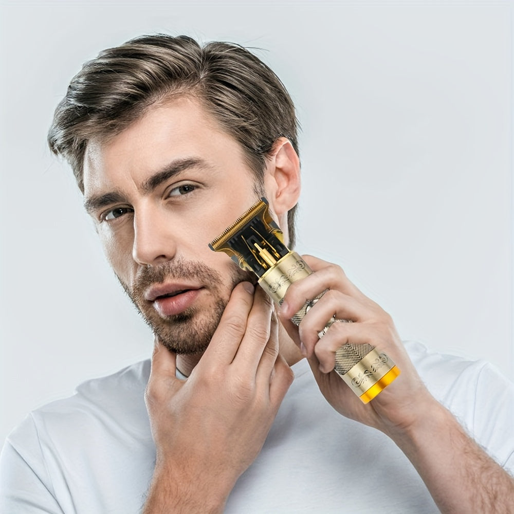 Professional Electric Shaver T-Blade Hair Clipper USB Rechargeable
