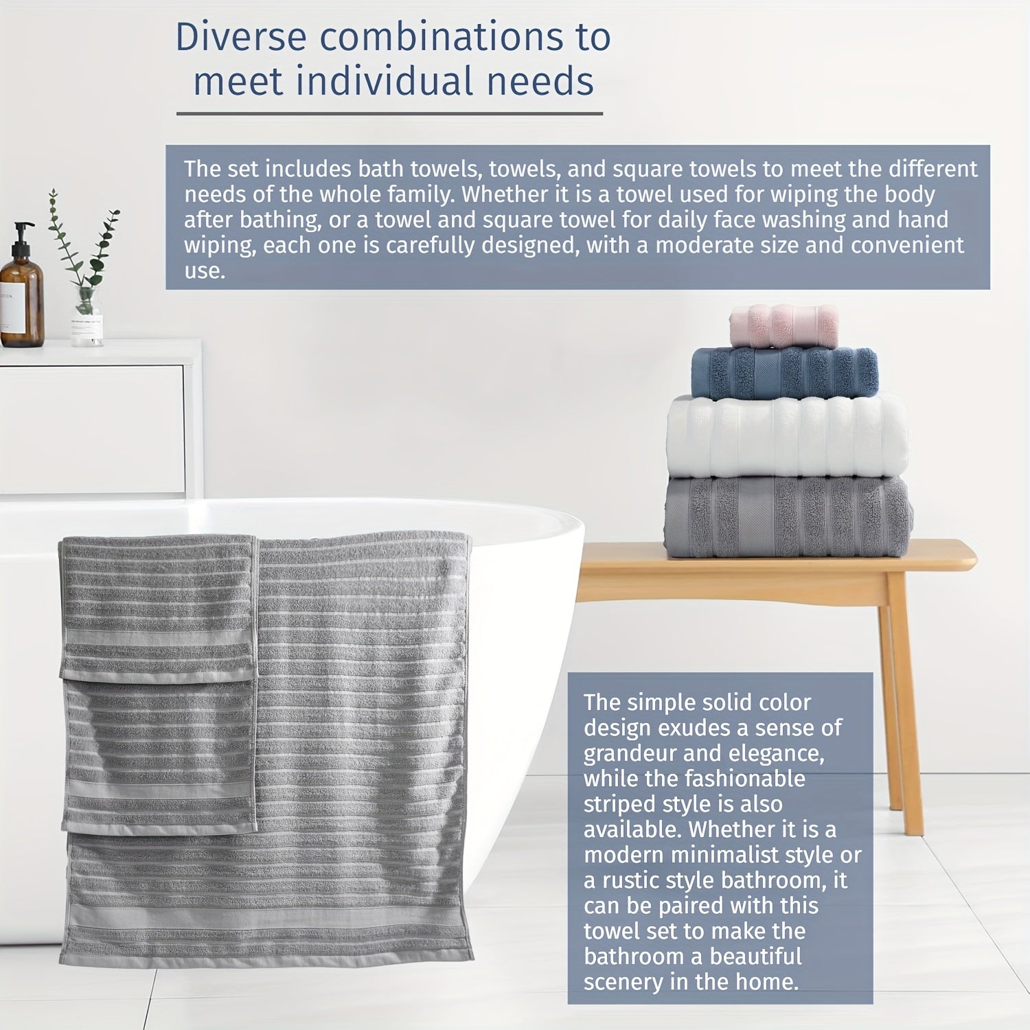12pcs Towels Set