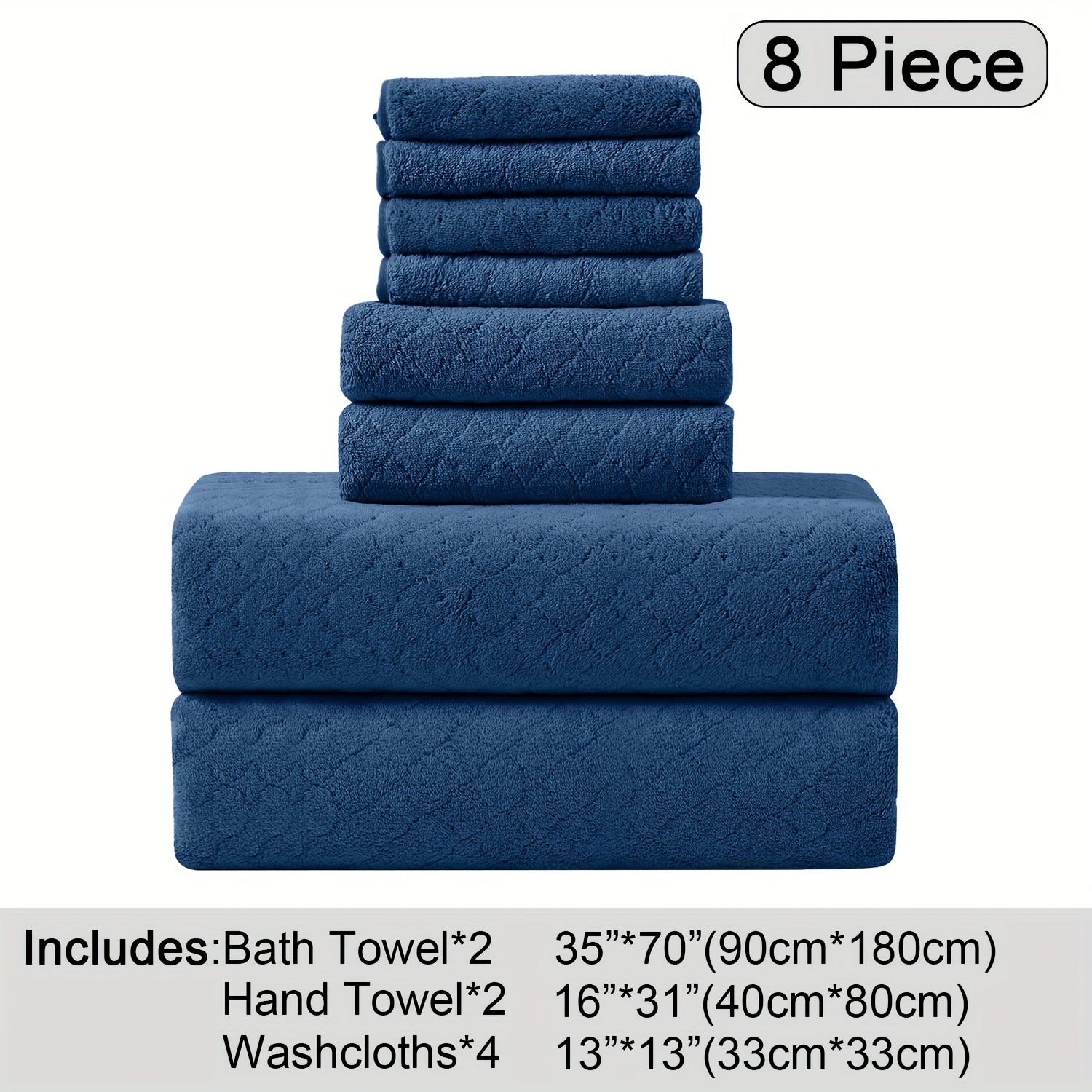 Extra Large Bath Towel Microfiber Set