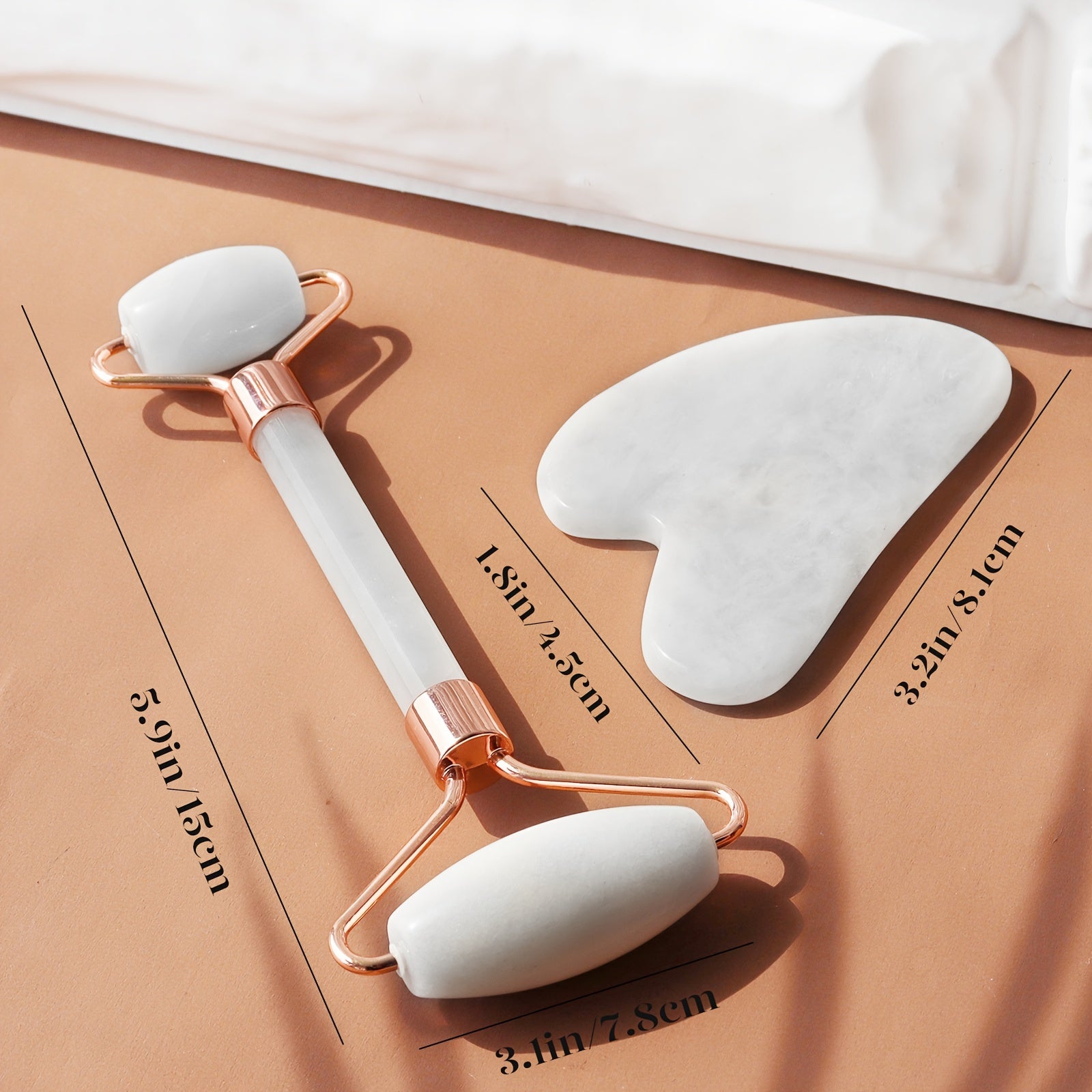 Gua Sha & Jade Roller Facial Tools Face Roller