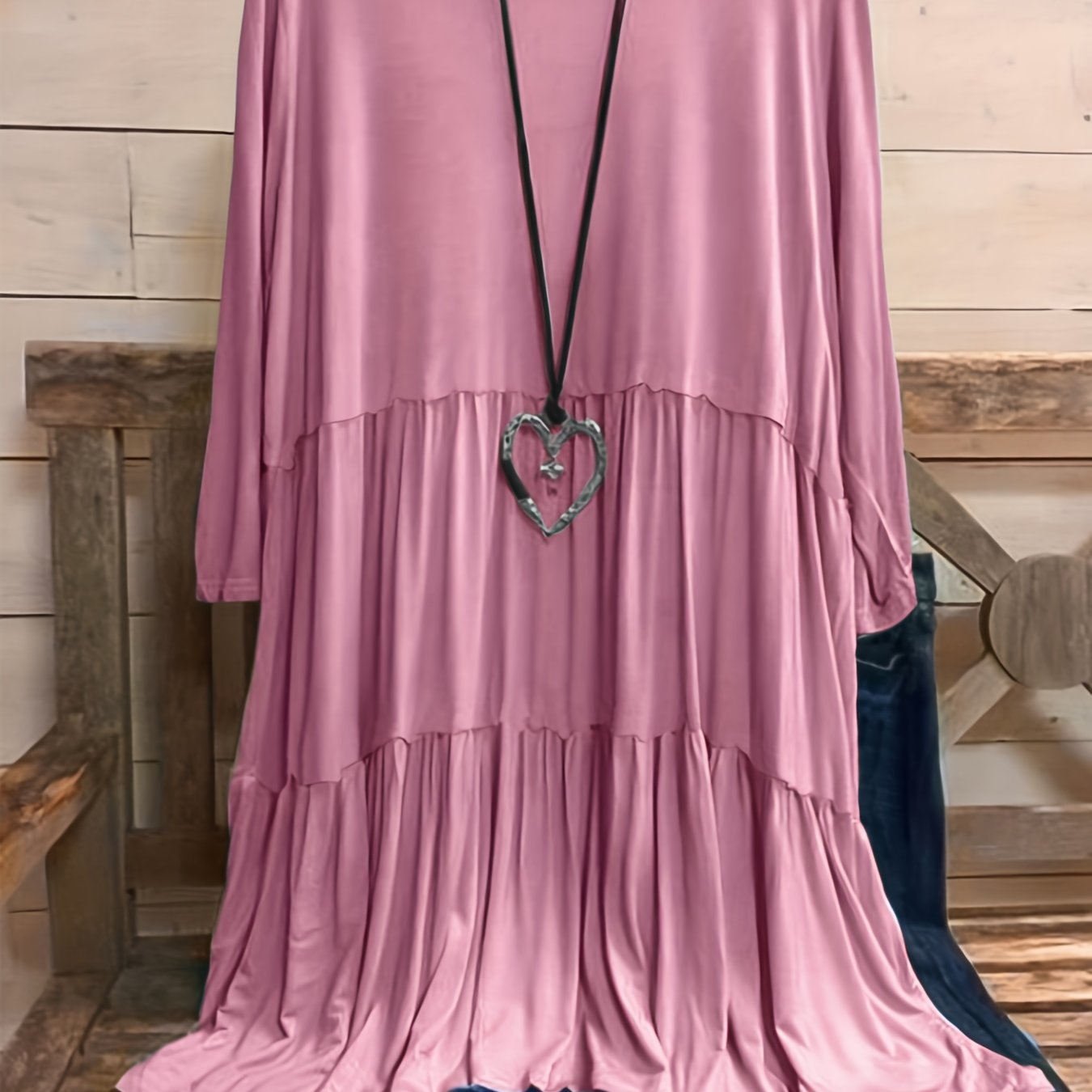 Plus Size Women's Chic Smock Dress