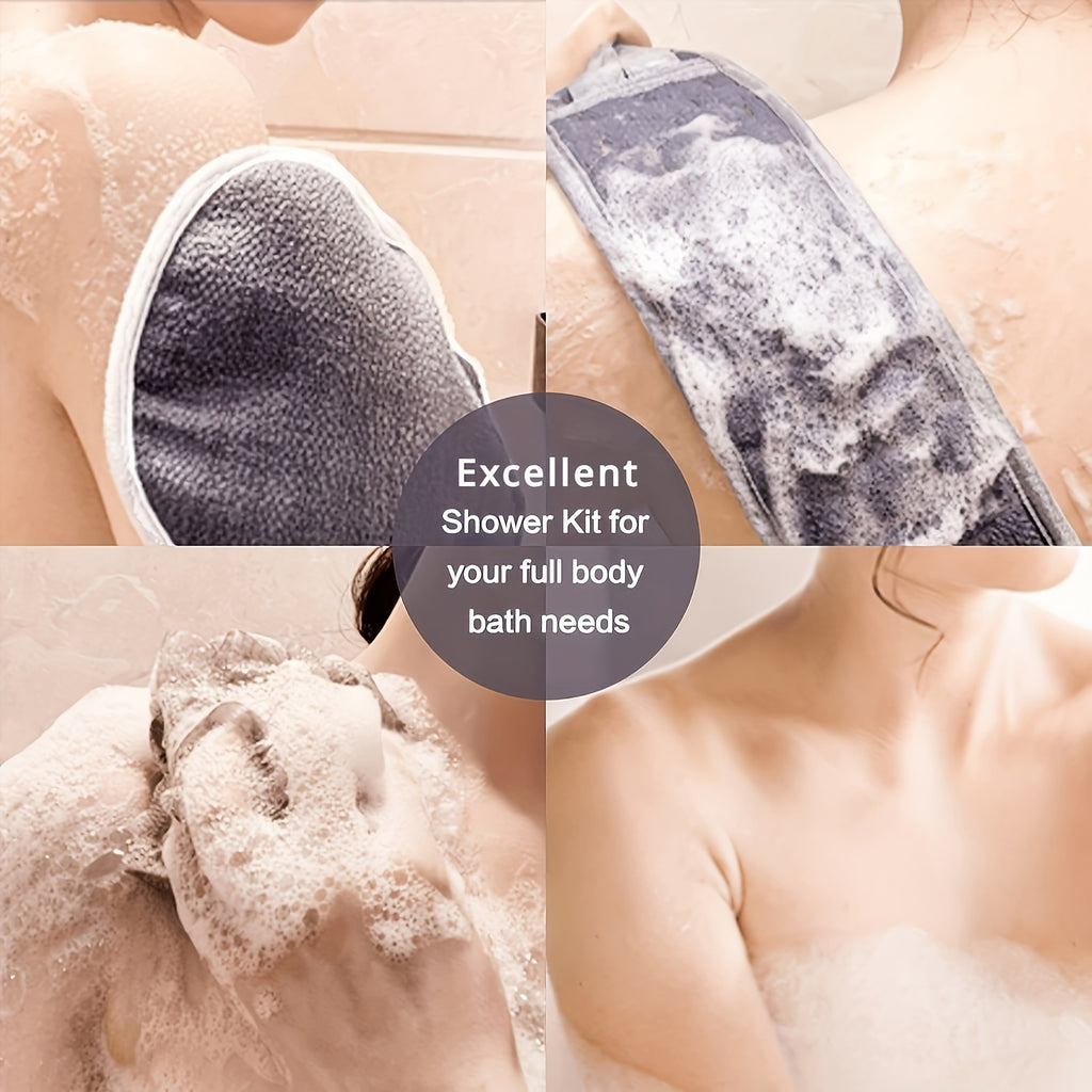 3pcs/set Ultimate Bath Exfoliating Essentials Kit