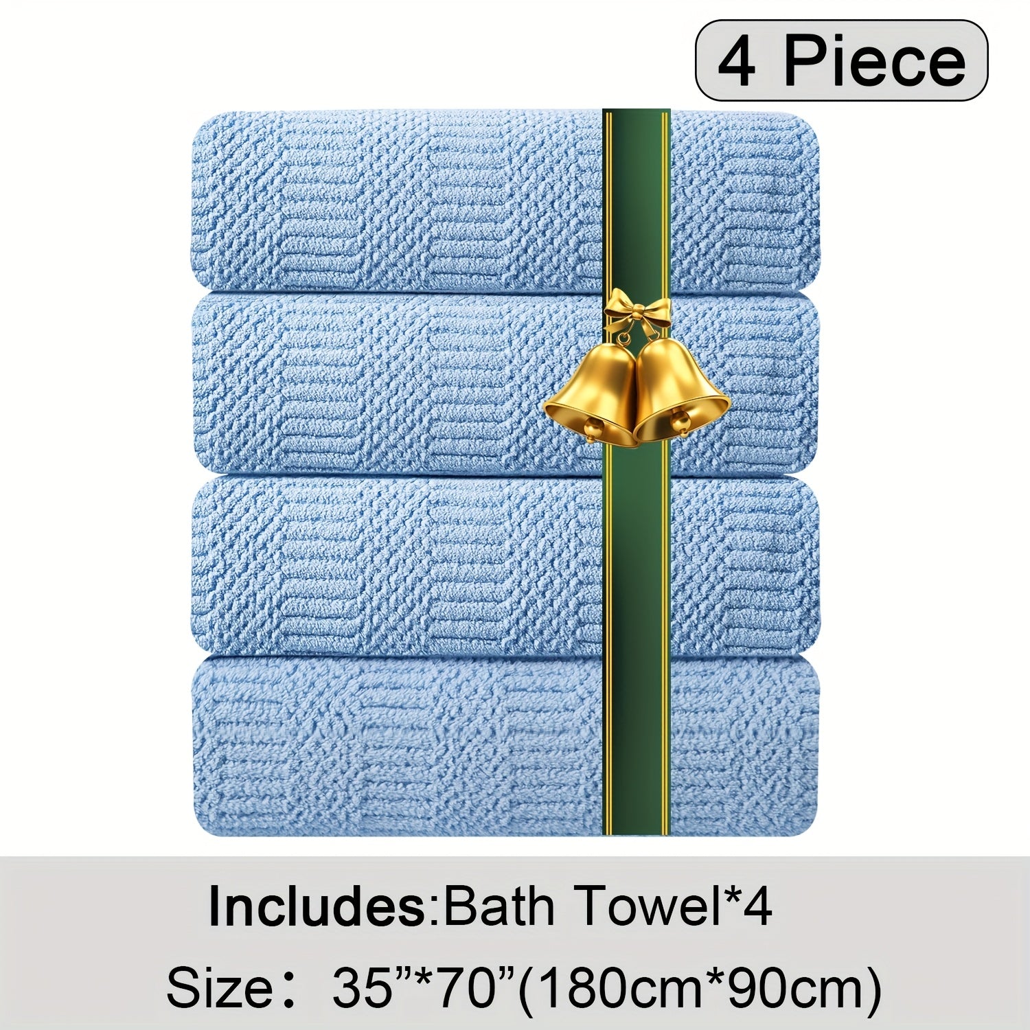 Oversized Bath Towels Set Microfiber