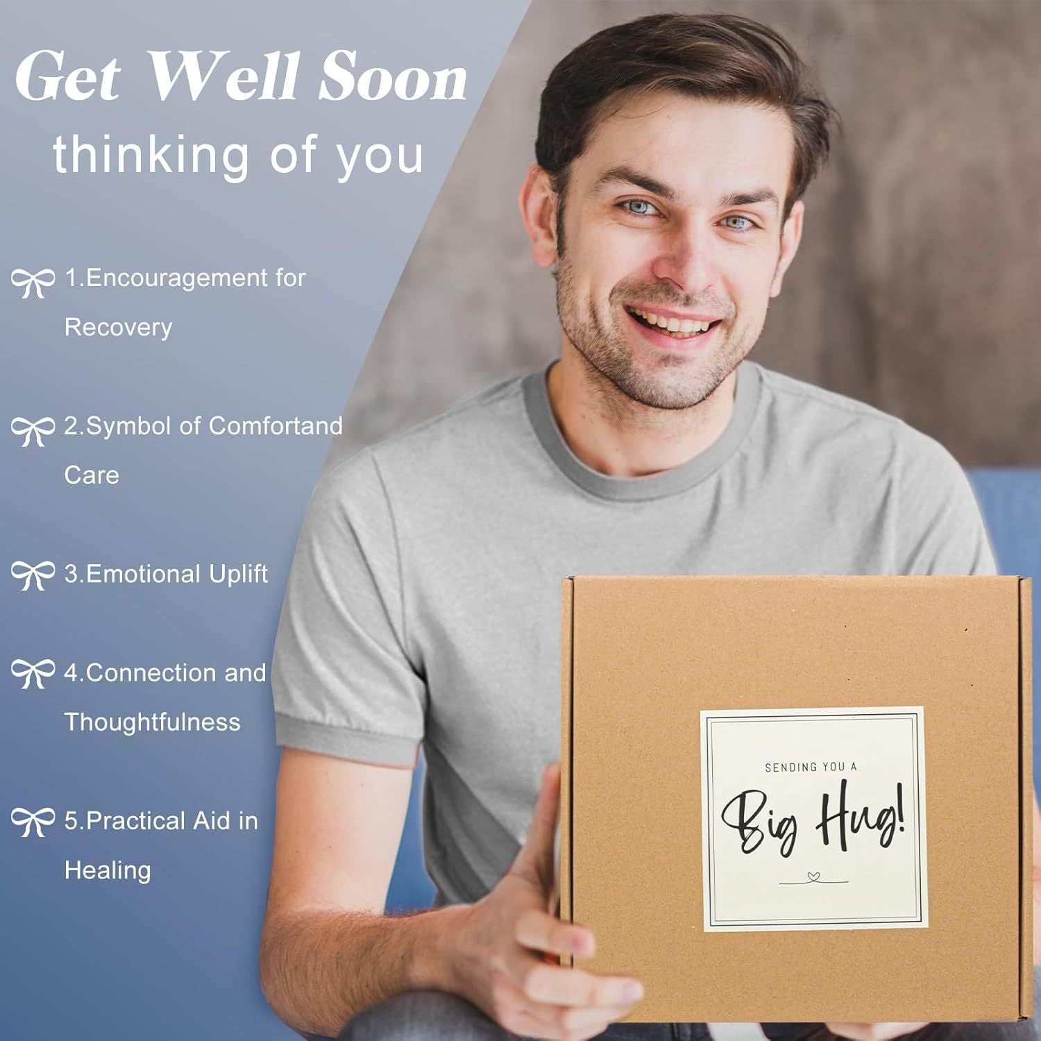 Get Well Soon Gift Basket Men, Self Care Gifts For Men