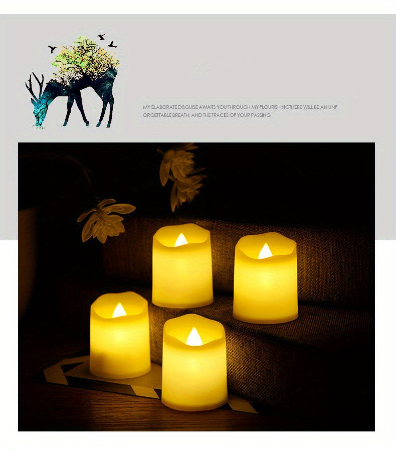 2/4/6pcs LED Lights Electronic Candles, 1.5-inch Night Light