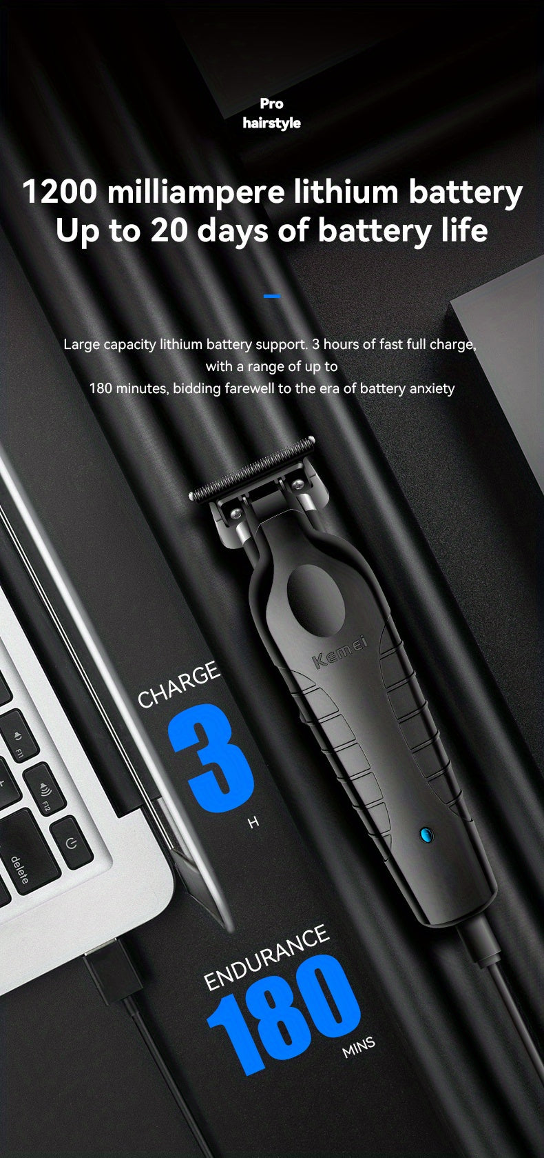 Electric Hair Clipper KM-2299 Cross-border Electric Pusher