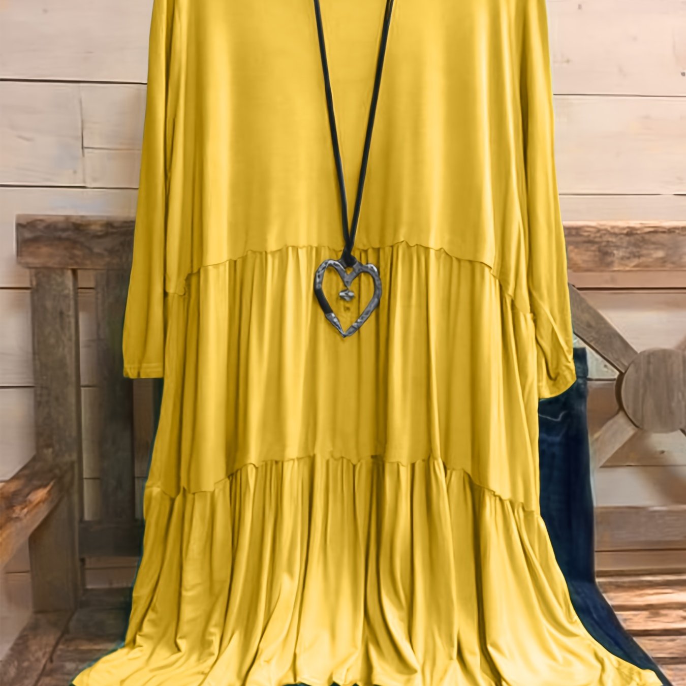 Plus Size Women's Chic Smock Dress