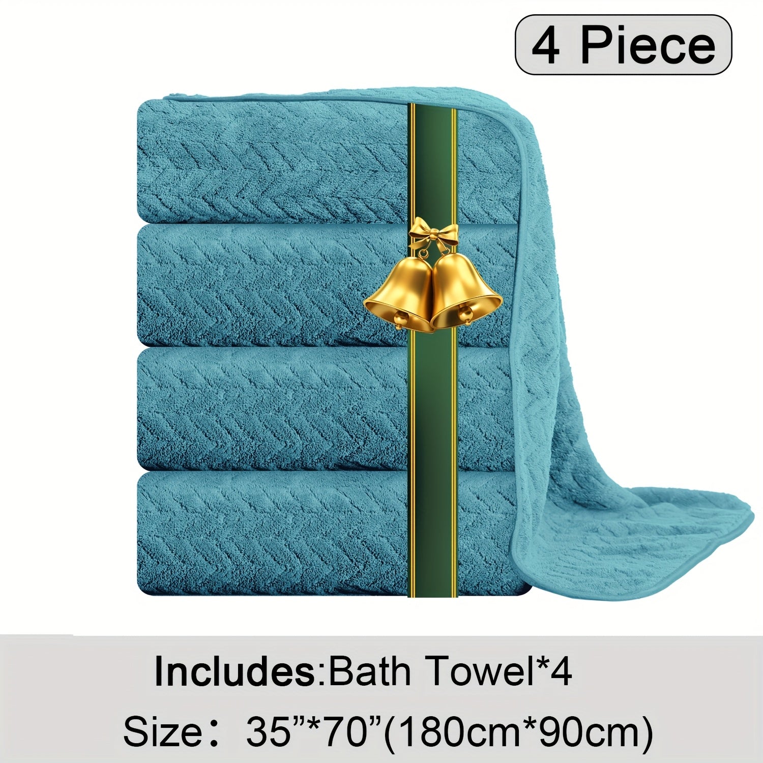 Oversized Bath Towels Set Microfiber