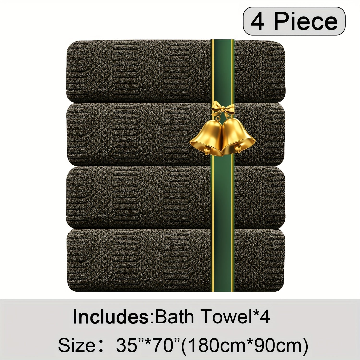 Oversized Bath Towels Set Microfiber