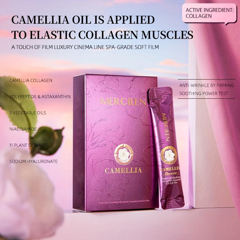 Camellia Collagen Facial Mask Hydrating, Firming, and Anti-Wrinkle