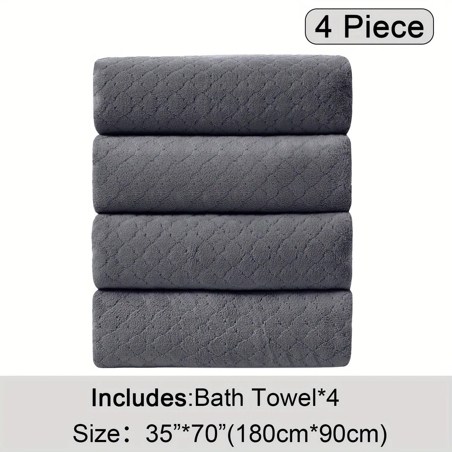 Extra Large Bath Towel Microfiber Set