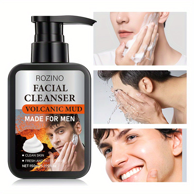 Instant Clean Men's Volcanic Mud Facial Cleanser