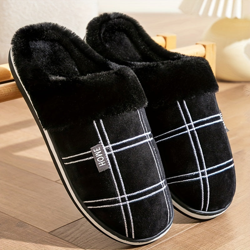 Luxurious Mens Plush Slippers
