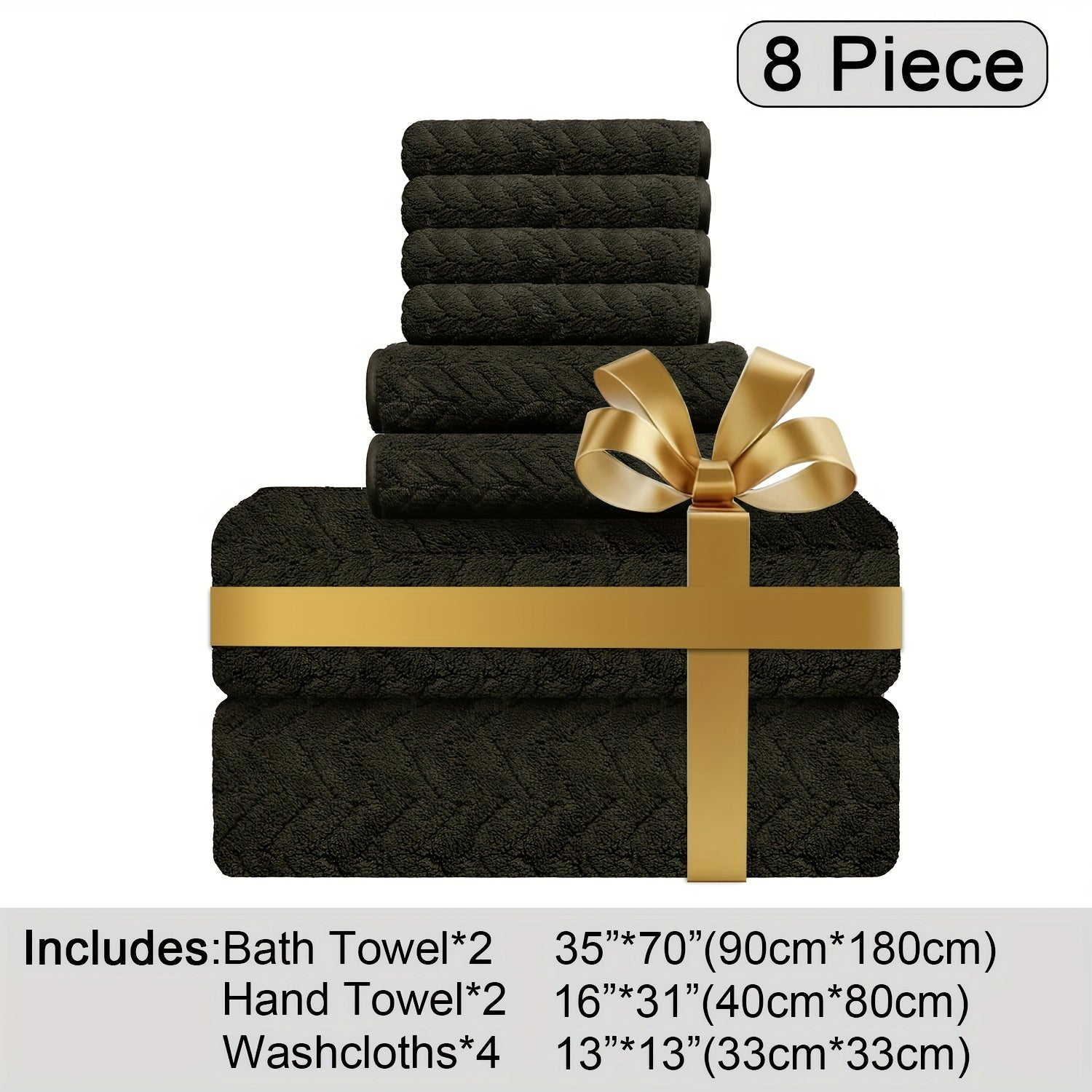 Oversized Bath Towels Set Microfiber