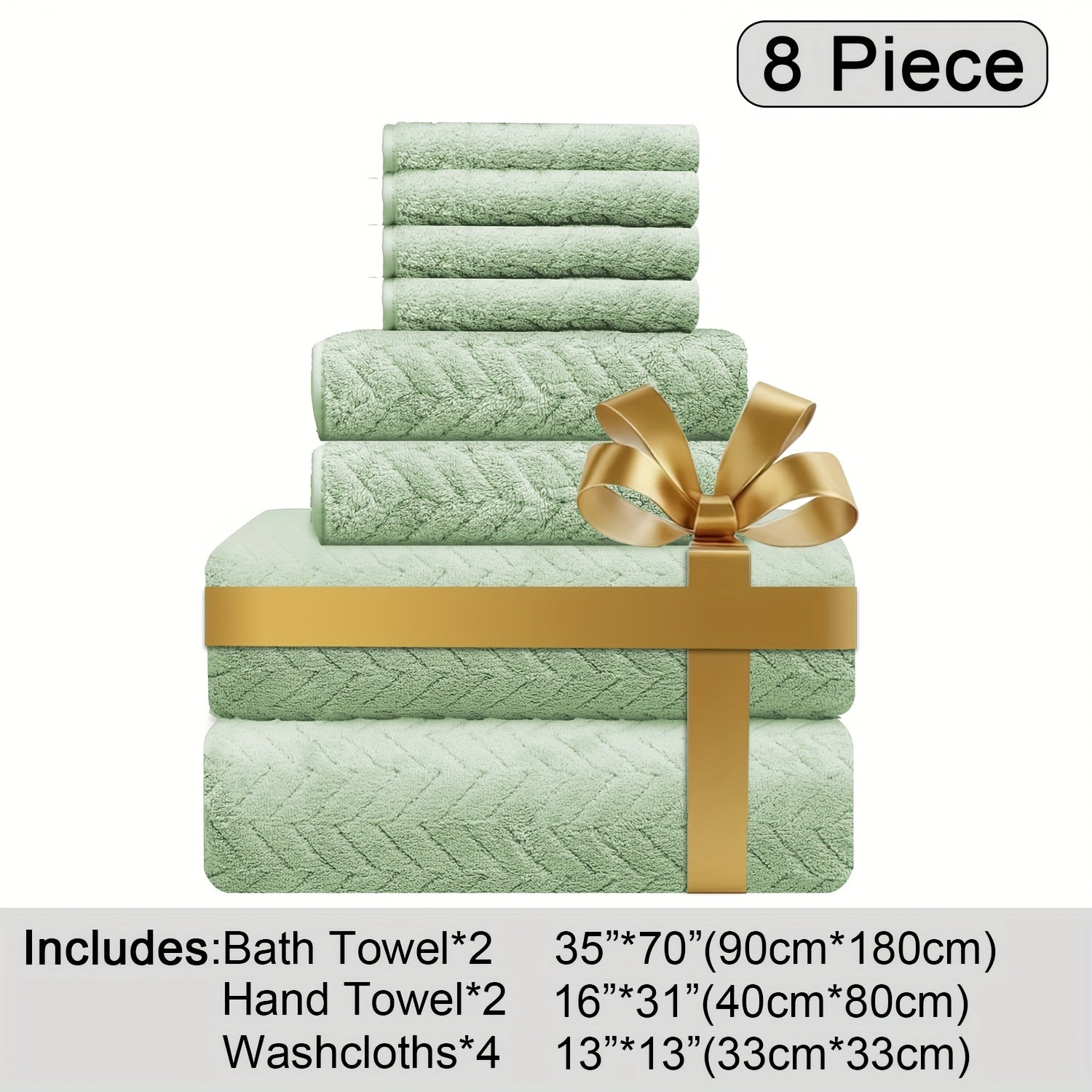 Oversized Bath Towels Set Microfiber
