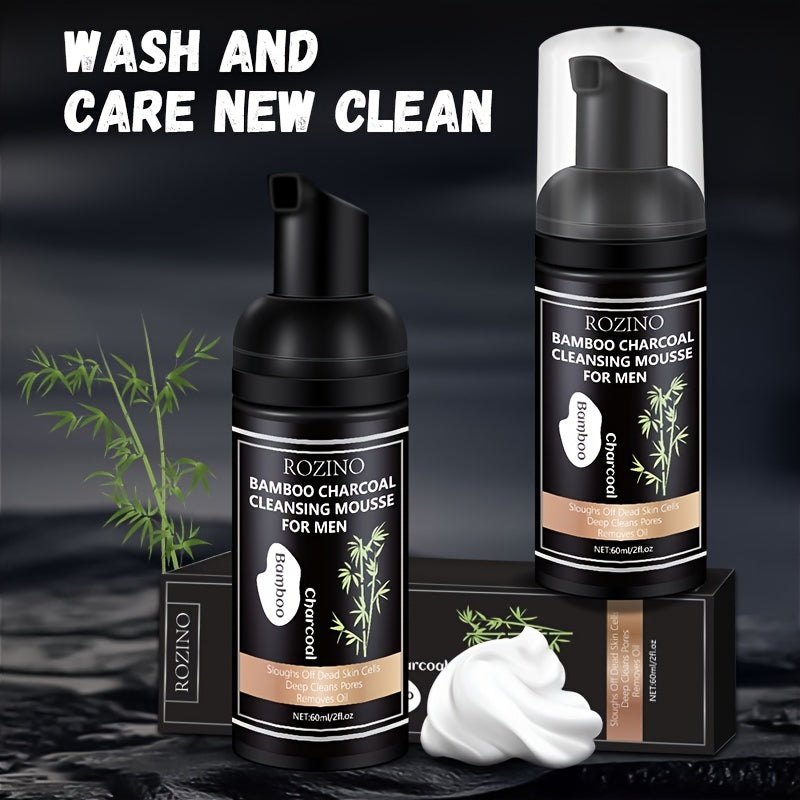 60ml Bamboo Charcoal Deep Cleansing Mousse for Men