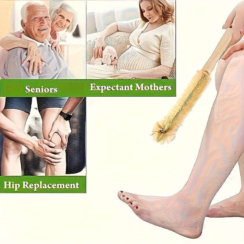 1 Long-Handle Non-Slip Grip Foot Cleaning Brush