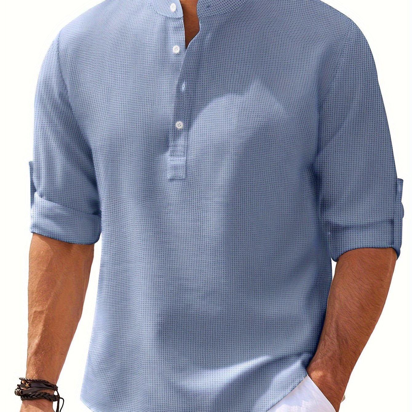 Vintage Plaid Men's Shirt for Spring/Fall: Durable, Casual Elegance with Comfort Fit