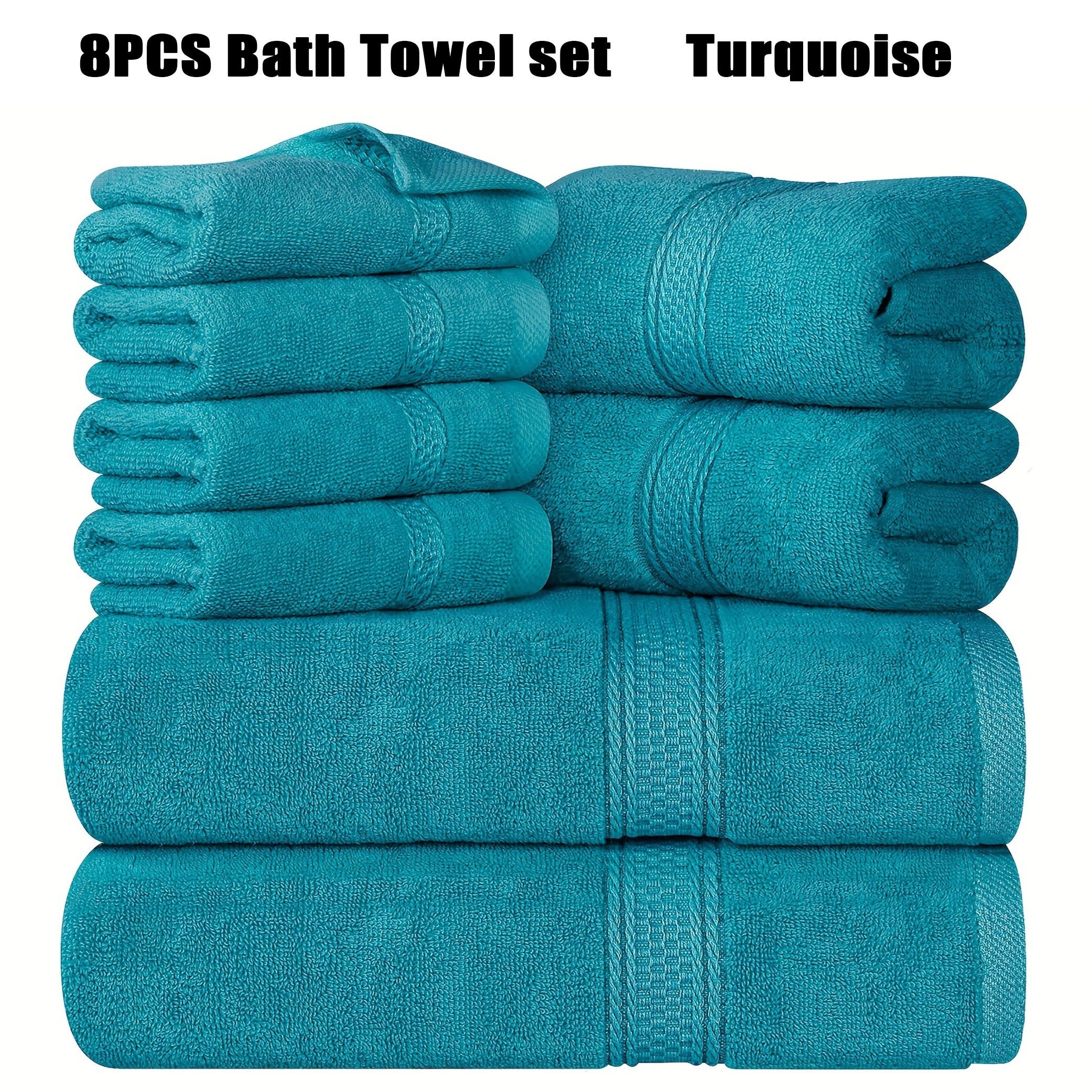 16pcs/8pcs Luxurious Soft Towel Set | 4 Bath Towels, 4 Hand Towels, 8 Washcloths